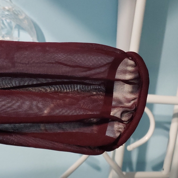 Express Sheer Deep-V Top - Picture 7 of 7